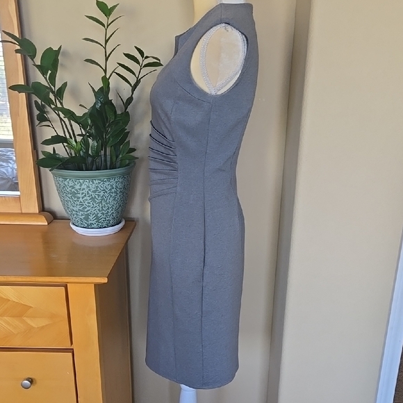 Calvin Klein Gray Ruched Sheath Mini Dress - Picture 4 of 7